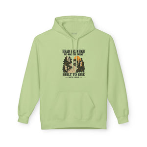 Hoodie Street HEAD HELD HIGH — Built to Rise · Mutu Likolo