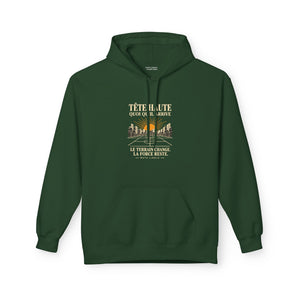 Hoodie Street TÊTE HAUTE — Le terrain change, la force reste · Mutu Likolo