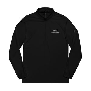 Pull à col zippé brodé THQA — Quoi qu’il arrive · Ligne Active