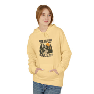 Hoodie Street HEAD HELD HIGH — Built to Rise · Mutu Likolo