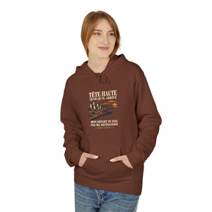 Hoodie Street TÊTE HAUTE — Mon départ ne fixe pas ma destination · Mutu Likolo