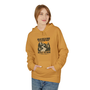 Hoodie Street HEAD HELD HIGH — Built to Rise · Mutu Likolo