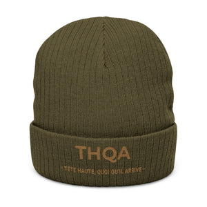 Bonnet brodé THQA — Tête haute, quoi qu’il arrive · Mutu Likolo