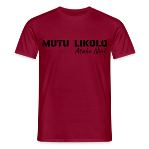 T-shirt Homme - rouge brique