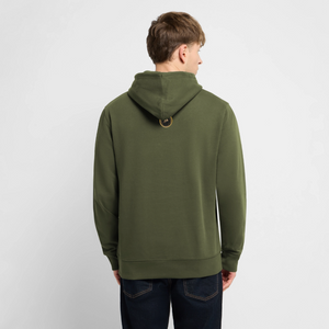 Sweat à capuche bio Mutu Likolo Unisexe - vert kaki