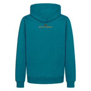 Street Premium Hoodie Head Held High — Built to Rise | Prise de Conscience - bleu pétrole