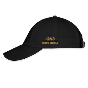Casquette TÊTE HAUTE – Noir & Doré | Mutu Likolo - noir/noir