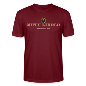 👉 T-shirt Mutu Likolo Signature – Tête Haute Quoi qu’il Arrive (Unisexe) - bordeaux