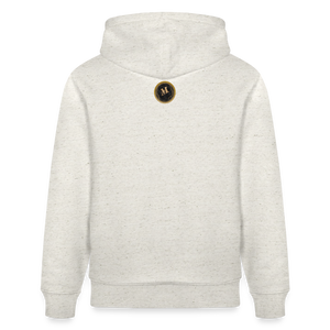 Sweat à capuche bio Mutu Likolo Unisexe - beige chiné