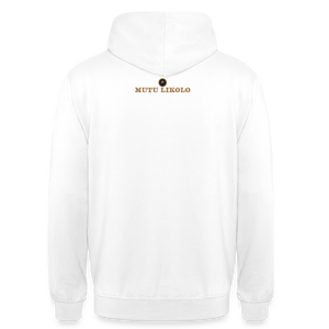 Street Hoodie Head Held High — Built to Rise | Prise de Conscience - blanc