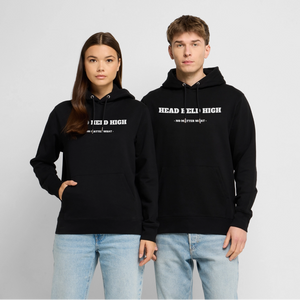 HEAD HELD HIGH — No Matter What — Organic Black Hoodie - noir