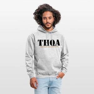 Sweat-shirt à capuche unisexe - gris clair chiné