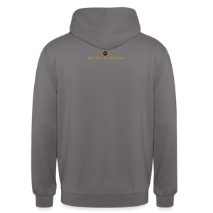 Hoodie Street Tête haute — On s’élève ensemble | Prise de Conscience - gris éléphant