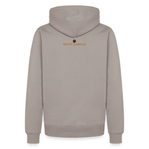 Street Premium Hoodie Head Held High — Built to Rise | Prise de Conscience - taupe