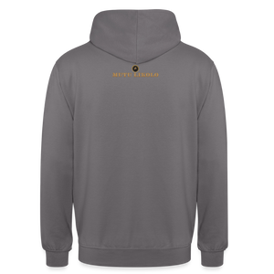 Street Hoodie Head Held High — Built to Rise | Prise de Conscience - gris éléphant