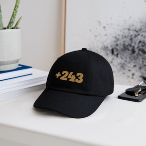 Casquette TÊTE HAUTE – Noir & Doré | Mutu Likolo - noir/noir