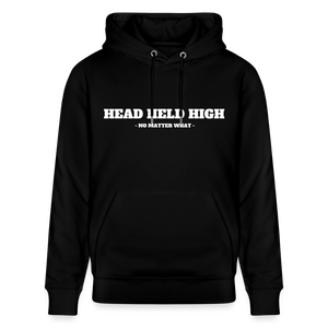 HEAD HELD HIGH — No Matter What — Organic Black Hoodie - noir — technical 1