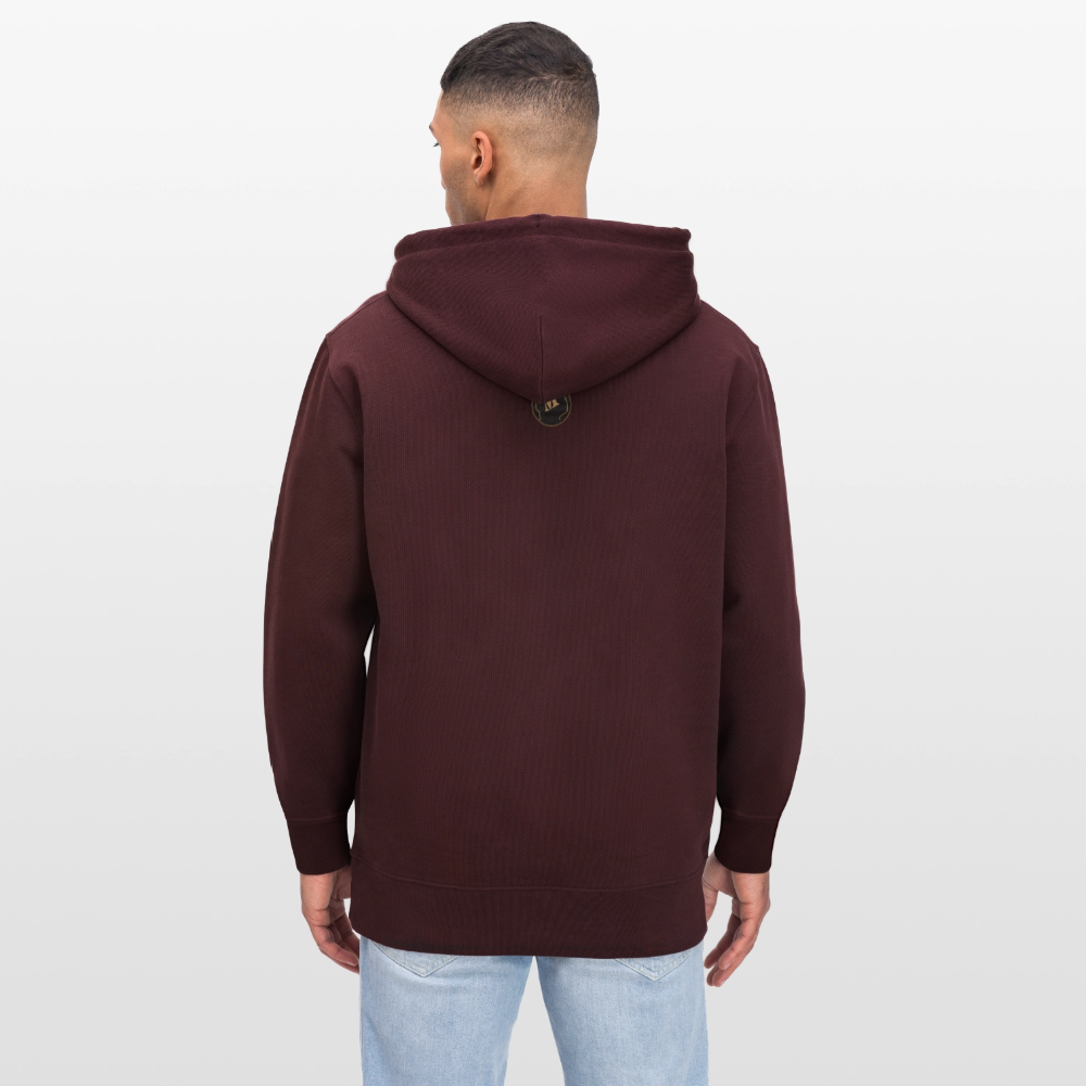 Sweat à capuche bio Mutu Likolo Unisexe - maroon