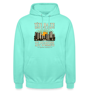 Hoodie Street Tête haute — Du quartier aux sommets, édition couleurs | Prise de Conscience - menthe
