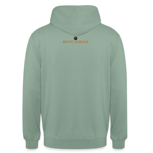 Hoodie Street Tête haute — On s’élève ensemble | Prise de Conscience - vert-de-gris