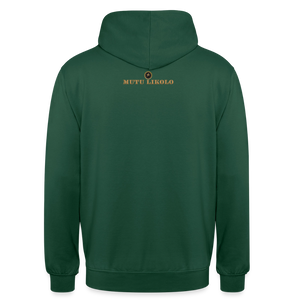 Street Hoodie Head Held High — Built to Rise | Prise de Conscience - vert bouteille