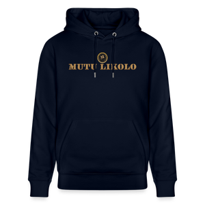 Sweat à capuche bio Mutu Likolo Unisexe - marine