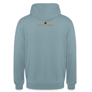 Hoodie Street Tête haute — Je pousse quand même | Prise de Conscience - bleu fumée