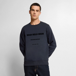 HEAD HELD HIGH — Bold Color Crewneck - bleu marine