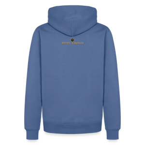 Street Premium Hoodie Head Held High — Built to Rise | Prise de Conscience - bleu pigeon
