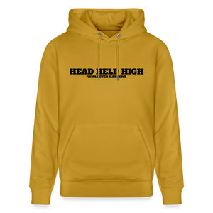 HEAD HELD HIGH — Bold Color Hoodie - ocre — technical 14