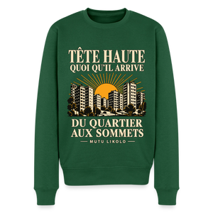 Sweat Street Tête haute — Du quartier aux sommets | Prise de Conscience - vert bouteille