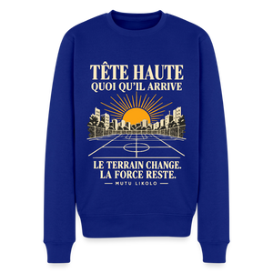 Sweat Street Tête haute — Le terrain change, la force reste | Prise de Conscience - bleu roi