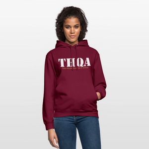 THQA Sweat-shirt à capuche unisexe - bordeaux