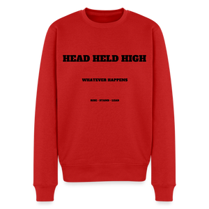 HEAD HELD HIGH — Bold Color Crewneck - rouge