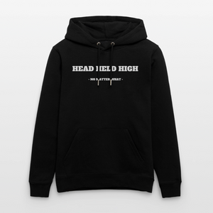 HEAD HELD HIGH — No Matter What — Organic Black Hoodie - noir