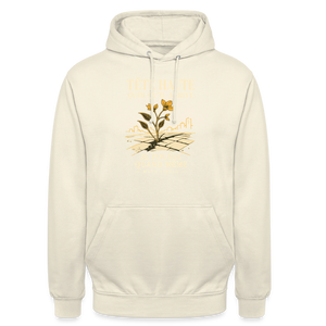 Hoodie Street Tête haute — Je pousse quand même | Prise de Conscience - vanille