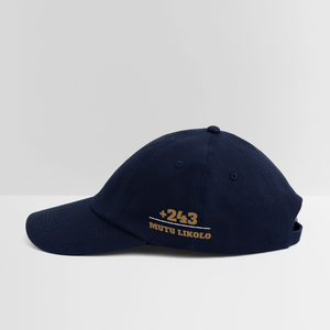 Casquette TÊTE HAUTE – Noir & Doré | Mutu Likolo - bleu/bleu