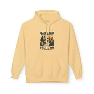 Hoodie Street HEAD HELD HIGH — Built to Rise · Mutu Likolo