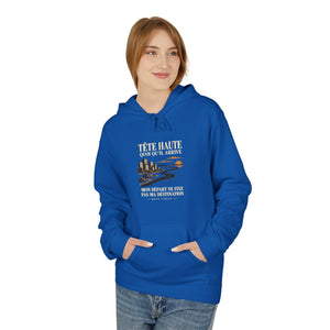 Hoodie Street TÊTE HAUTE — Mon départ ne fixe pas ma destination · Mutu Likolo