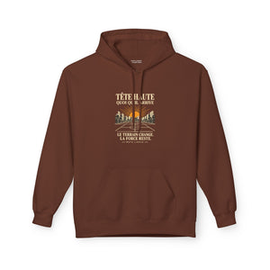 Hoodie Street TÊTE HAUTE — Le terrain change, la force reste · Mutu Likolo
