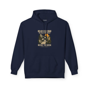 Hoodie Street HEAD HELD HIGH — Built to Rise · Mutu Likolo