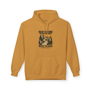 Hoodie Street HEAD HELD HIGH — Built to Rise · Mutu Likolo