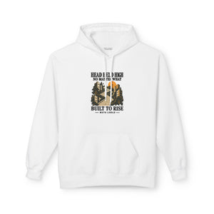 Hoodie Street HEAD HELD HIGH — Built to Rise · Mutu Likolo