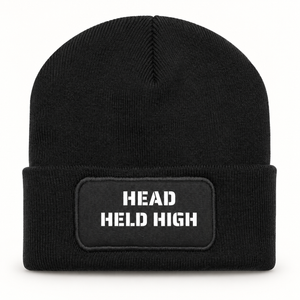 Bonnet Head Held High Stencil — vue de présentation sur fond clair