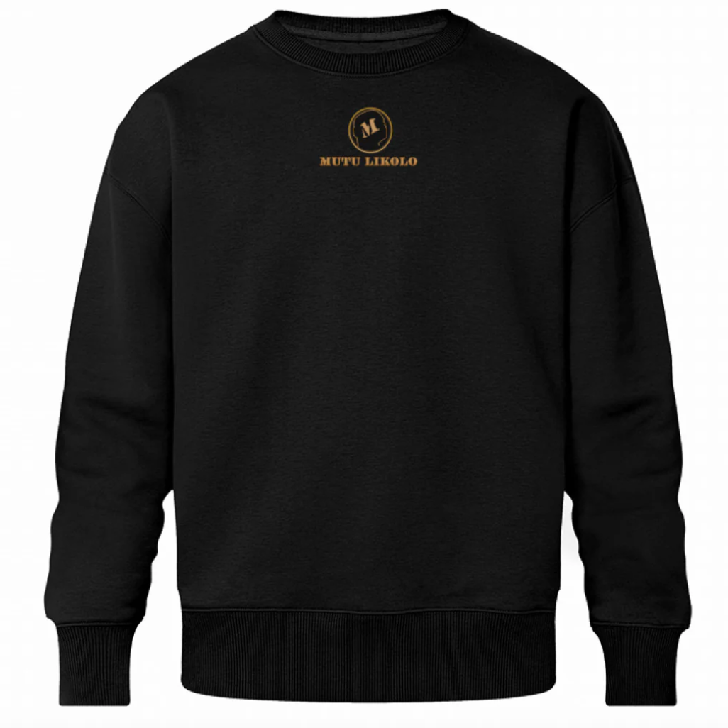 FR : Pull unisexe Mutu Likolo bleu marine – logo poitrine – Collection Résilience, coton durable

EN : Mutu Likolo unisex navy sweatshirt – chest logo – Resilience Collection, durable cotton